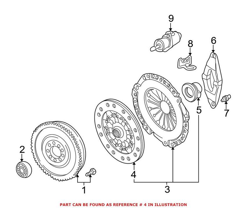 BMW Clutch Friction Disc 21212282666